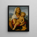 Virgen con el Niño en un paisaje - Giovanni Francesco Caroto — cuadro enmarcado en la pared