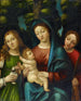 La Virgen con el Niño y las santas Magdalena y Catalina - Giovanni Francesco Caroto — vista de la obra