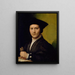 Retrato de un joven - Giovanni Francesco Penni — cuadro enmarcado en la pared