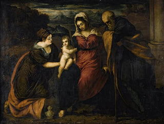 La Santa Familia con María Magdalena - Giovanni Galizzi — vista de la obra