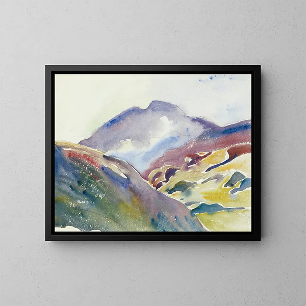 Paisaje alpino - Giovanni Giacometti — cuadro enmarcado en la pared