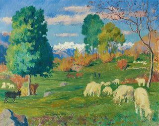 Paisaje de otoño - Giovanni Giacometti — vista de la obra