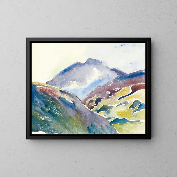 Paisaje de alta montaña - Giovanni Giacometti — cuadro enmarcado en la pared