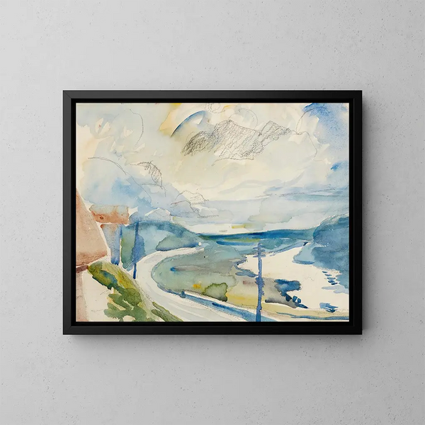 Mañana en Maloja - Giovanni Giacometti — cuadro enmarcado en la pared