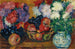 Nature morte avec asters, pommes et raisins - Giovanni Giacometti — vista de la obra