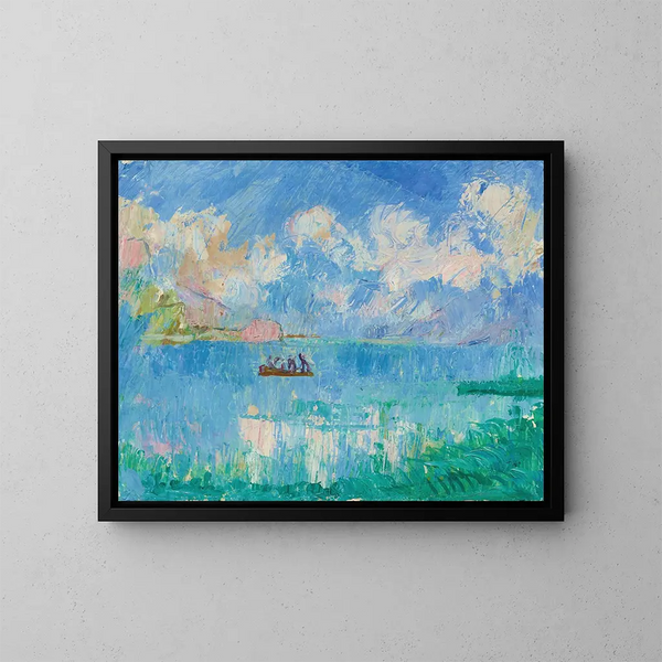 Los Pescadores - Giovanni Giacometti — cuadro enmarcado en la pared
