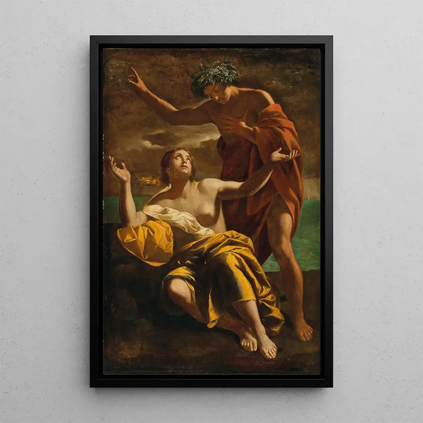 Bacchus y Ariadne - Giovanni Giacomo Semenza — cuadro enmarcado en la pared