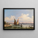 Vista panorámica de la laguna con la isla de Sant'Elena y el Lido en el fondo - Giovanni Grubacs — cuadro enmarcado en la pared