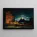 Escena Nocturna Veneciana durante la Fiesta del Redentor - Giovanni Grubacs — cuadro enmarcado en la pared