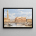 La Piazzetta and the Doge's Palace - Giovanni Grubacs — framed artwork on a wall