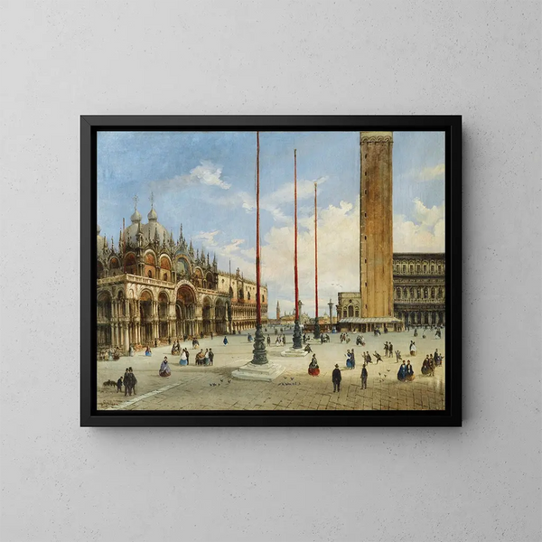 Vista de Venecia - Giovanni Grubacs — cuadro enmarcado en la pared