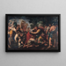 Encounter between Esau and Jacob - Giovanni Maria Bottala — framed artwork on a wall