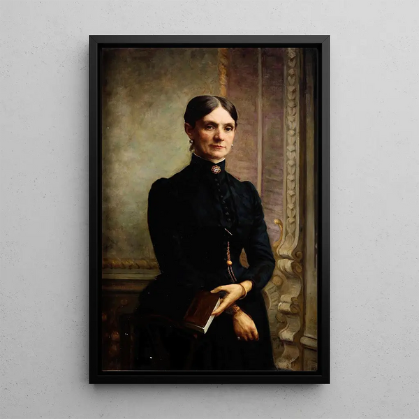 Retrato de una dama - Giovanni Maria Rastellini — cuadro enmarcado en la pared