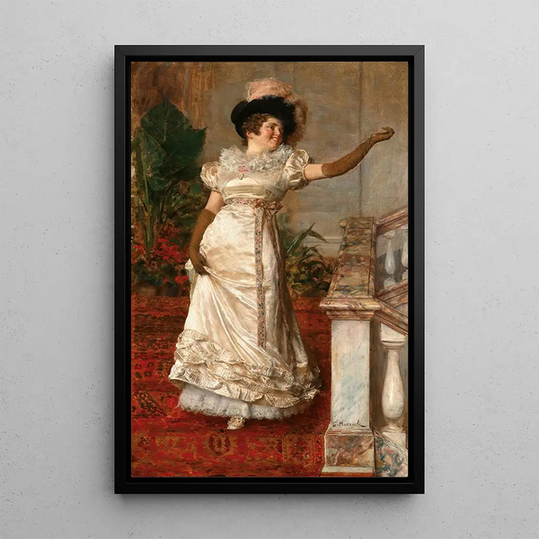 Una gran entrada - Giovanni Muzzioli — cuadro enmarcado en la pared