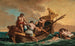 Sailors rescuing a young boy adrift at sea in a basket - Giovanni Paolo Panini — artwork view