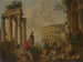El Coliseo entre las ruinas romanas - Giovanni Paolo Panini — vista de la obra