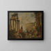 El Coliseo entre las ruinas romanas - Giovanni Paolo Panini — cuadro enmarcado en la pared