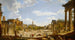 Vista del Foro Romano - Giovanni Paolo Panini — vista de la obra