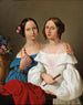 Retrato de las hermanas Luschin - Giovanni Schiavoni — vista de la obra