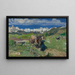 Spring in the Alps - Giovanni Segantini — framed artwork on a wall