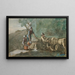 The Loving Shepherd - Giovanni Segantini — framed artwork on a wall