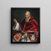 Portrait of Pope Julius III - Girolamo Siciolante da Sermoneta — framed artwork on a wall