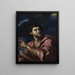 San Juan Bautista - Girolamo Troppa — cuadro enmarcado en la pared
