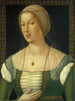 Retrato de una joven mujer - Girolamo di Benvenuto — vista de la obra