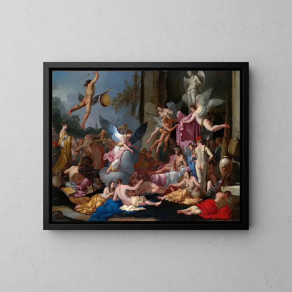 El Reino de Hypnos - Giulio Carpioni — cuadro enmarcado en la pared
