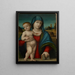 Virgen con el Niño - Giulio Francia — cuadro enmarcado en la pared