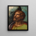 Cabeza de un santo - Giulio Romano — cuadro enmarcado en la pared