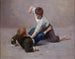 Dos niños peleando - Giulio del Torre — vista de la obra