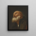 Cabeza de un santo masculino - Giuseppe Angeli — cuadro enmarcado en la pared