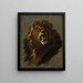 Lion - Giuseppe Baldrighi — framed artwork on a wall