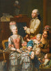 Portrait of Antonio Ghedini and his family - Giuseppe Baldrighi — artwork view