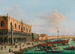El Palacio de los Dogos y la Riva degli Schiavoni en Venecia - Giuseppe Bernardino Bison — vista de la obra