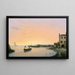 Chioggia antes del amanecer - Giuseppe Canella — cuadro enmarcado en la pared