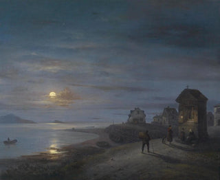 Paisaje costero - Giuseppe Canella — vista de la obra