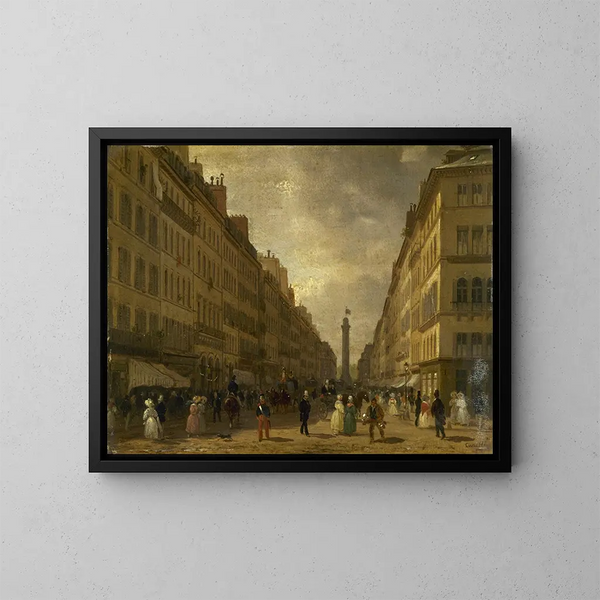 La calle de la Paz - Giuseppe Canella — cuadro enmarcado en la pared