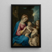 Madonna with Child, Jerome, and angels - Giuseppe Cesari — framed artwork on a wall