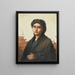 Retrato de una niña - Giuseppe Ghedina — cuadro enmarcado en la pared