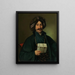 Man in Ottoman Robe - Giuseppe Tominz — framed artwork on a wall
