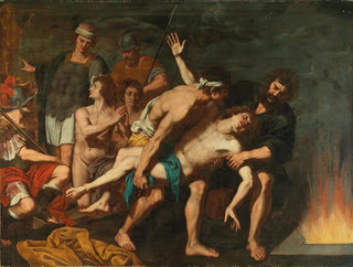 Los tres hebreos en el horno ardiente - Giuseppe di Guido — vista de la obra