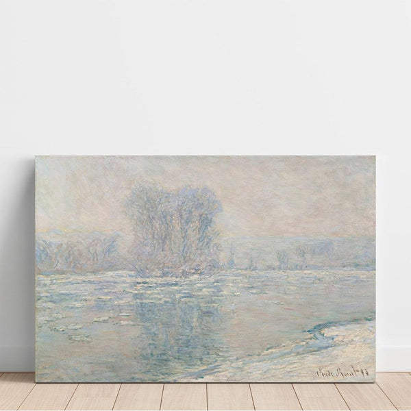 Reproduction of the painting Ice Cubes Painting, White Effect - Claude Monet