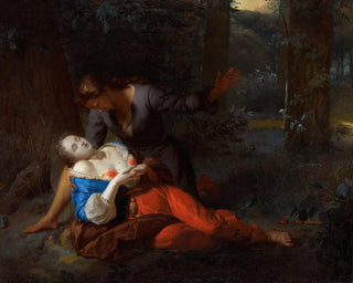 Céfale y Procris - Godfried Schalcken — vista de la obra