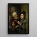 Cada uno con su gusto - Godfried Schalcken — cuadro enmarcado en la pared