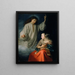 L'Annonciation - Godfried Schalcken — cuadro enmarcado en la pared