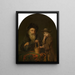 Two Ages - Godfried Schalcken — framed artwork on a wall