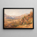 Un paisaje en flores probablemente en el valle del Adige Etschtal cerca de Bolzano - Gottfried Seelos — cuadro enmarcado en la pared