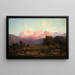 Schlern con Rosengarten visto desde Rampeun - Gottfried Seelos — cuadro enmarcado en la pared